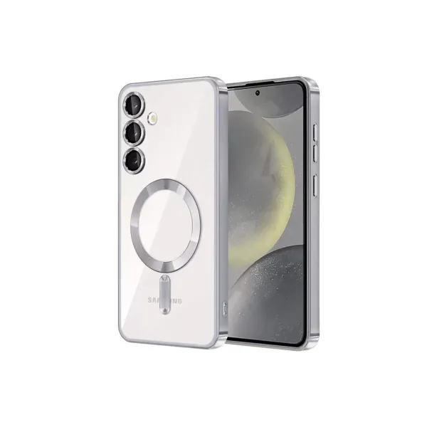 Samsung Galaxy S23 Plus Kılıf Kross Magneticsafe Kapak - Gümüş