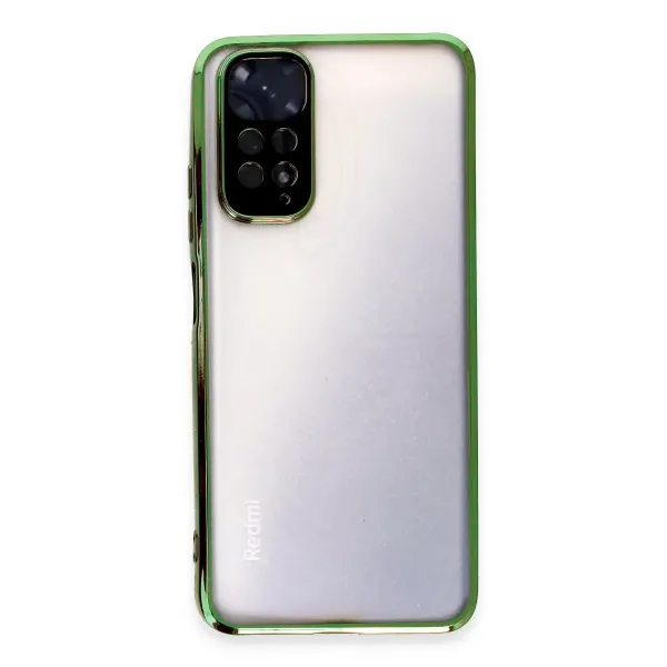 Xiaomi Redmi Note 11 Kılıf Razer Lensli Silikon - Yeşil