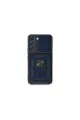 Samsung Galaxy S24 Kılıf Pars Lens Yüzüklü Silikon - Lacivert