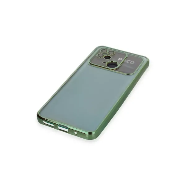 Xiaomi Redmi 10c Kılıf Razer Lensli Silikon - Yeşil