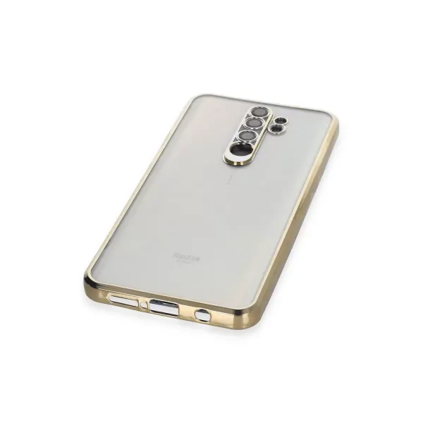 Xiaomi Redmi Note 8 Pro Kılıf Razer Lensli Silikon - Gold
