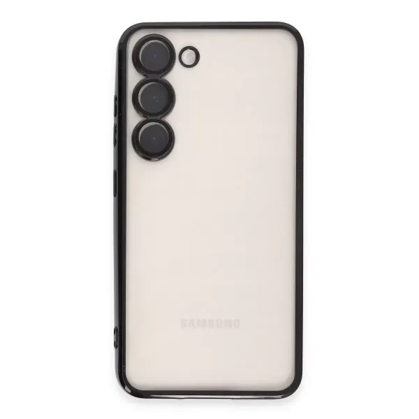 Samsung Galaxy S23 Kılıf Razer Lensli Silikon - Siyah