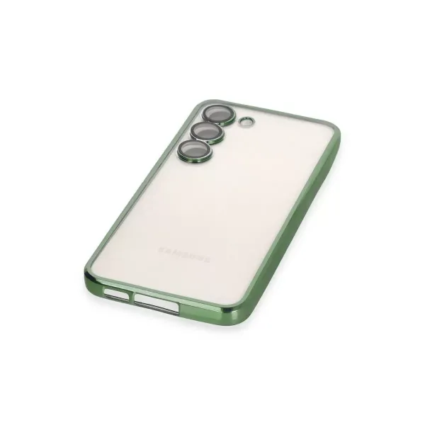 Samsung Galaxy S23 Kılıf Razer Lensli Silikon - Yeşil