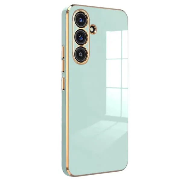 Samsung Galaxy S25 Kılıf Volet Silikon - Açık Yeşil