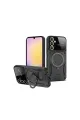 Samsung Galaxy S25 Plus Kılıf Joy Lens Standlı Kapak - Siyah