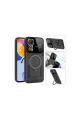 Xiaomi Redmi Note 11 Pro Kılıf Joy Lens Standlı Kapak - Mor