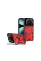 Xiaomi Redmi Note 14 Pro 5g Kılıf Joy Lens Standlı Kapak - Kırmızı