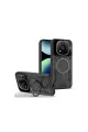Xiaomi Redmi Note 14 Pro Plus Kılıf Joy Lens Standlı Kapak - Siyah