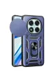 Xiaomi Redmi Note 14 Pro 5g Kılıf Pars Lens Yüzüklü Silikon - Lacivert