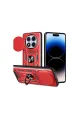 Xiaomi Redmi Note 14 Pro Plus Kılıf Pars Lens Yüzüklü Silikon - Kırmızı