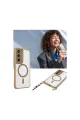 Samsung Galaxy S23 Fe Kılıf Enka Magsafe Silikon Kılıf - Desert