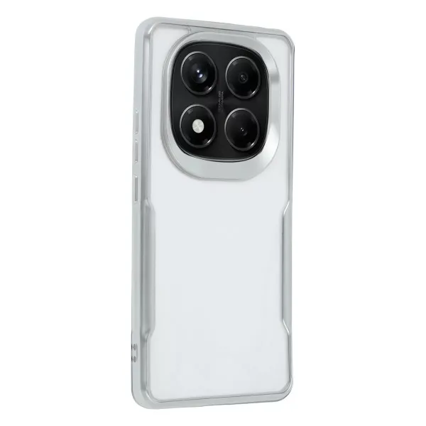 Xiaomi Redmi Note 14 Pro Plus Kılıf Boyi Silikon Kapak - Gümüş