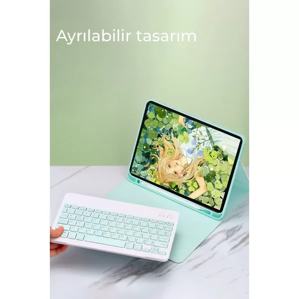 Xiaomi Redmi Pad Se Kılıf Kc01 Smart Klavyeli Tablet Kılıfı - Siyah