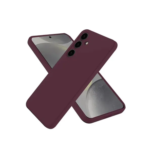 Samsung Galaxy A36 Kılıf First Silikon - Mürdüm