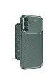 Samsung Galaxy A56 Kılıf Auto Focus Karbon Kapak - Koyu Yeşil