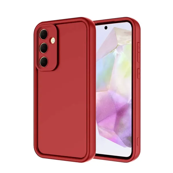 Samsung Galaxy A36 Kılıf Viera Silikon - Kırmızı
