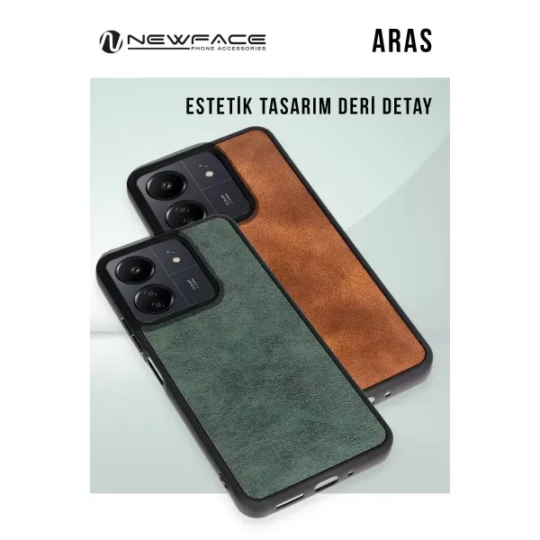 Samsung Galaxy A56 Kılıf Aras Deri Kapak - Siyah