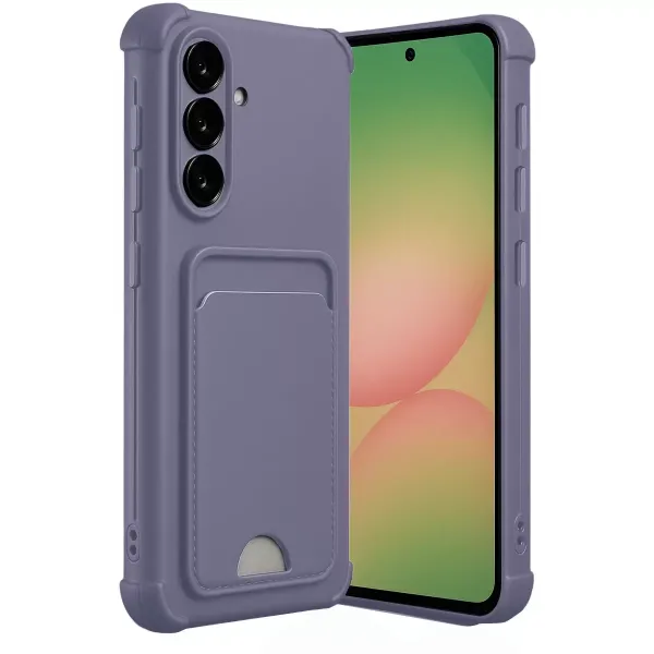 Samsung Galaxy A36 Kılıf Kelvin Kartvizitli Silikon - Lila