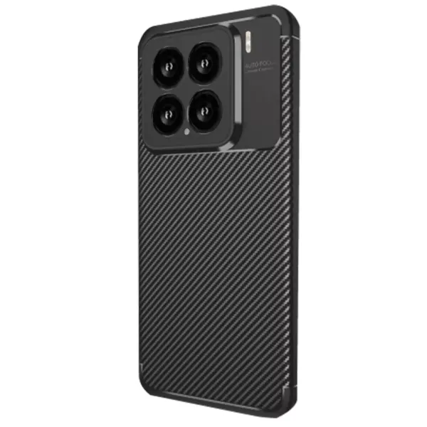 Xiaomi Mi 15 Kılıf Auto Focus Karbon Kapak - Siyah