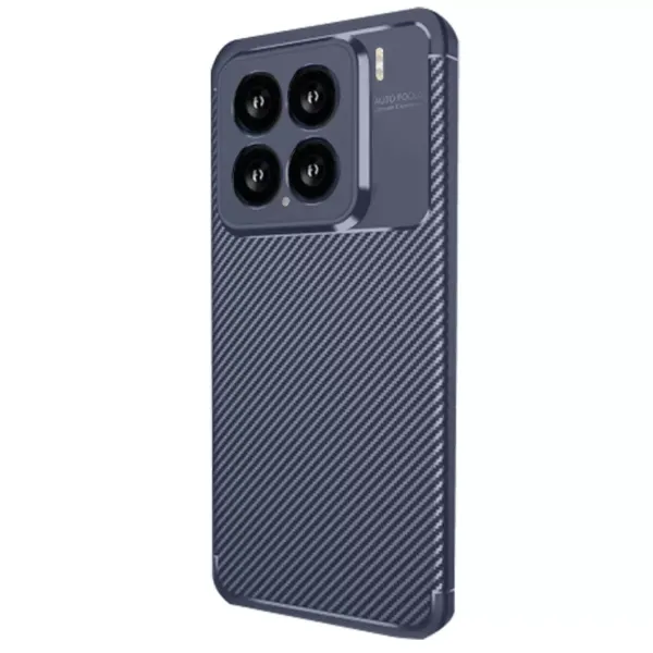 Xiaomi Mi 15 Kılıf Auto Focus Karbon Kapak - Lacivert