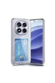 Xiaomi Redmi Note 14 Pro 5g Kılıf Kart Şeffaf Silikon - Şeffaf