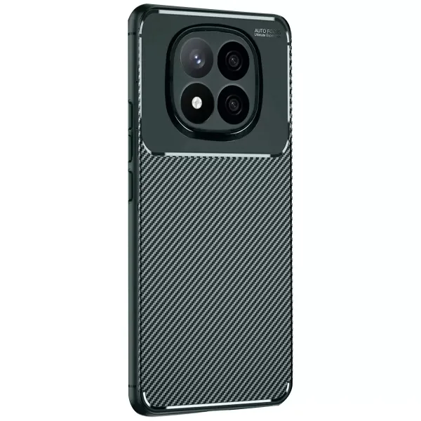 Xiaomi Redmi Note 14 Pro 5g Kılıf Auto Focus Karbon Kapak - Koyu Yeşil