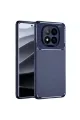 Xiaomi Redmi Note 14 Pro Plus Kılıf Auto Focus Karbon Kapak - Lacivert