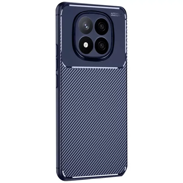 Xiaomi Redmi Note 14 Pro Plus Kılıf Auto Focus Karbon Kapak - Lacivert
