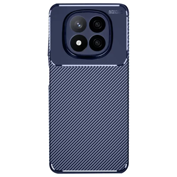 Xiaomi Redmi Note 14 Pro Plus Kılıf Auto Focus Karbon Kapak - Lacivert