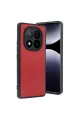 Xiaomi Redmi Note 14 Pro 5g Kılıf Aras Deri Kapak - Kırmızı