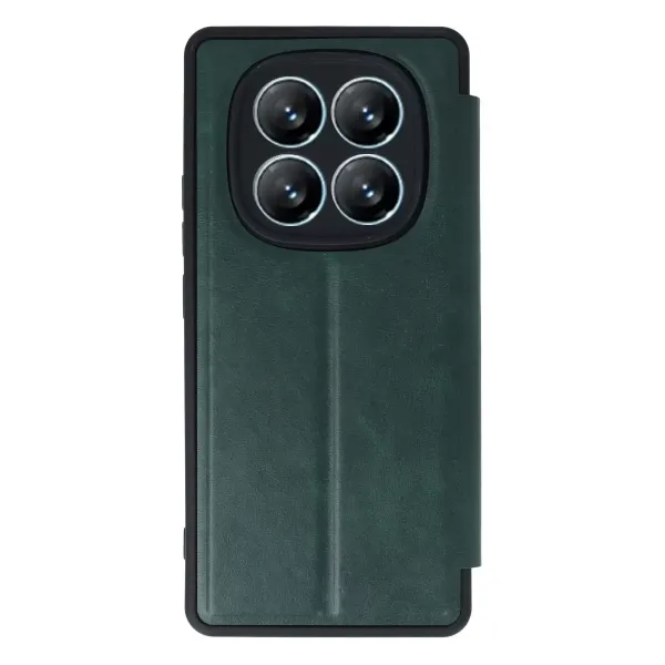 Xiaomi Redmi Note 14 Pro 5g Kılıf Flip Cover - Koyu Yeşil