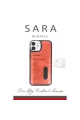 Apple İphone 11 Kılıf Sara Kartvizitli Deri Kılıf - Siyah
