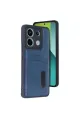 Xiaomi Redmi Note 13 Pro 4g Kılıf Sara Kartvizitli Deri Kılıf - Lacivert