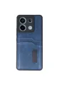 Xiaomi Redmi Note 13 Pro 4g Kılıf Sara Kartvizitli Deri Kılıf - Lacivert