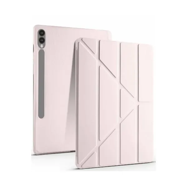 Samsung Galaxy X510 Tab S9 Fe 11 Kılıf Kalemlikli Mars Tablet Kılıfı - Rose Gold