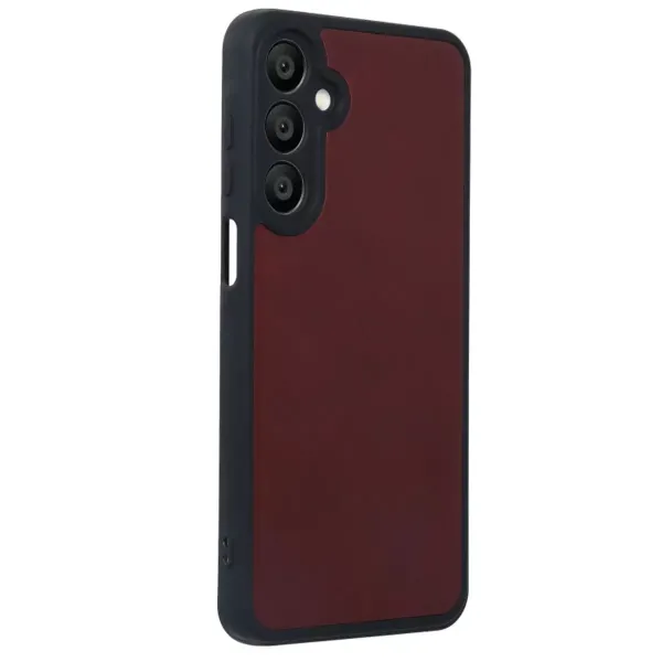 Samsung Galaxy M15 Kılıf Aras Deri Kapak - Bordo