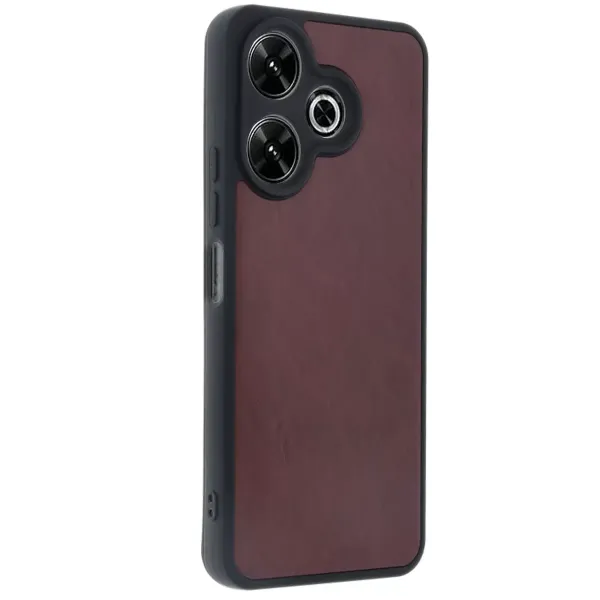 Xiaomi Redmi 13 4g Kılıf Aras Deri Kapak - Bordo