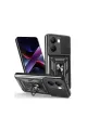 Xiaomi Poco X7 Pro Kılıf Pars Lens Yüzüklü Silikon - Siyah