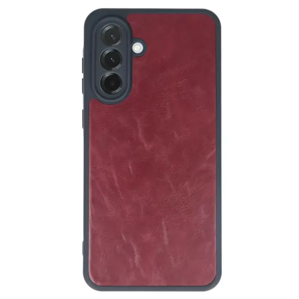 Samsung Galaxy A56 Kılıf Aras Deri Kapak - Bordo