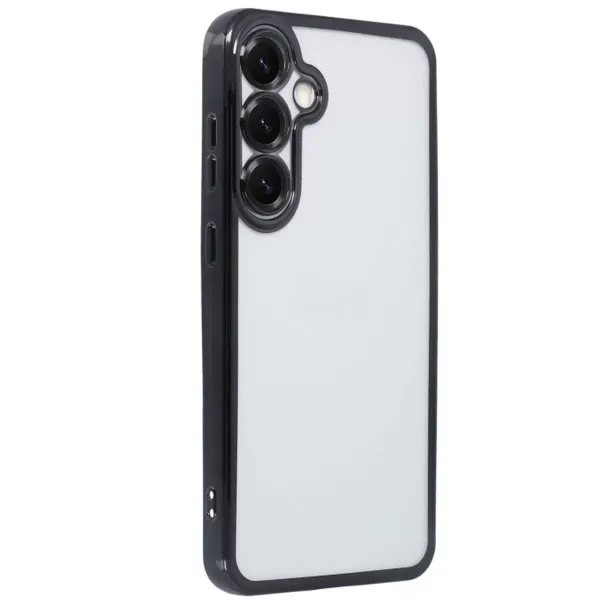 Samsung Galaxy S25 Kılıf Razer Lensli Silikon - Siyah