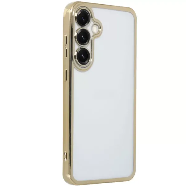 Samsung Galaxy S25 Kılıf Razer Lensli Silikon - Gold