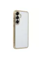 Samsung Galaxy S25 Plus Kılıf Razer Lensli Silikon - Gold