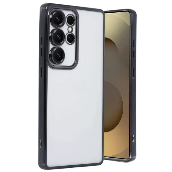 Samsung Galaxy S25 Ultra Kılıf Razer Lensli Silikon - Siyah