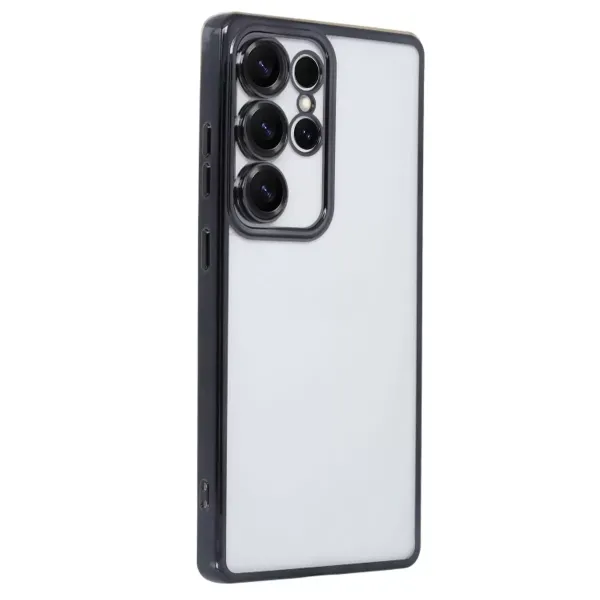 Samsung Galaxy S25 Ultra Kılıf Razer Lensli Silikon - Siyah
