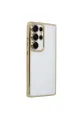 Samsung Galaxy S25 Ultra Kılıf Razer Lensli Silikon - Gold