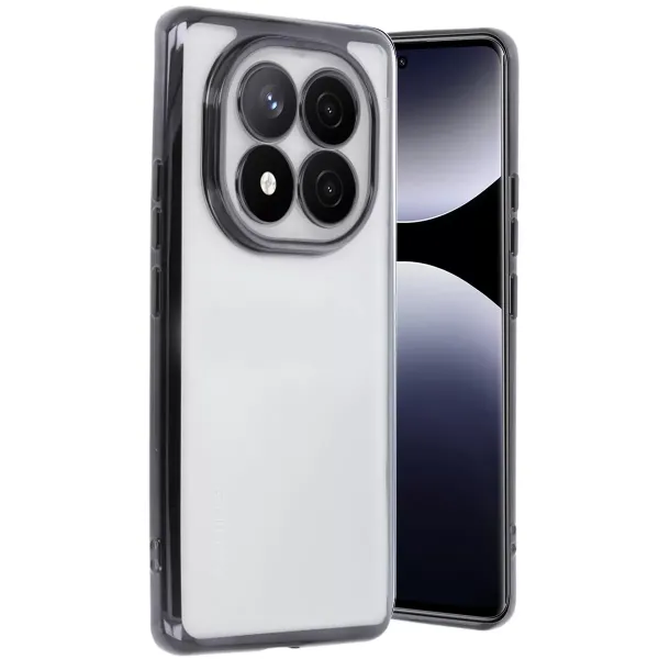 Xiaomi Redmi Note 14 Pro 5g Kılıf Razer Lensli Silikon - Siyah