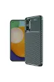 Xiaomi Poco X7 Pro Kılıf Auto Focus Karbon Kapak - Koyu Yeşil