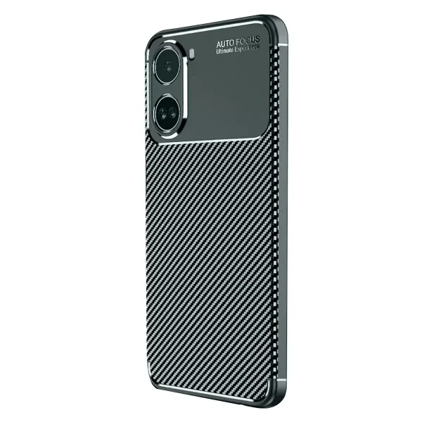 Xiaomi Poco X7 Pro Kılıf Auto Focus Karbon Kapak - Koyu Yeşil