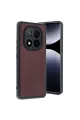 Xiaomi Redmi Note 14 Pro 4g Kılıf Aras Deri Kapak - Bordo