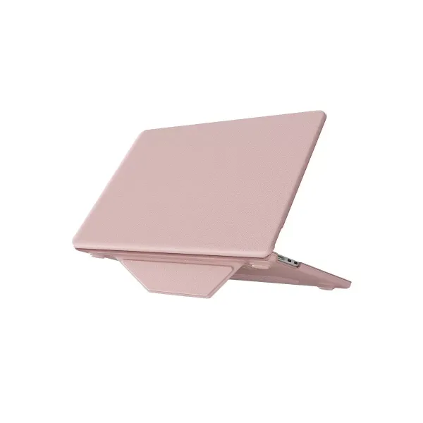 Apple Macbook Pro 14 2021 Macbook Deri Kapak - Pembe